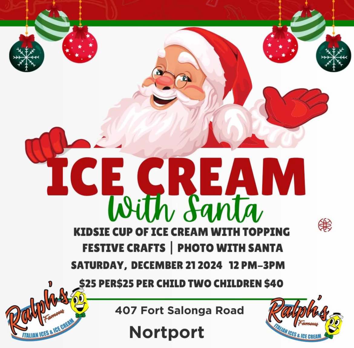 Ice Cream with Santa