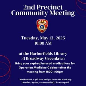Suffolk County Police Department 2nd Precinct Monthly Community Meeting - May 2025