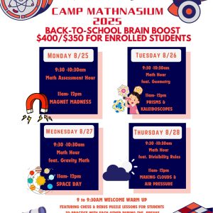 Camp Mathnasium: Back-to-School Brain Boost