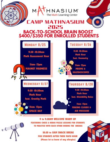 Camp Mathnasium: Back-to-School Brain Boost