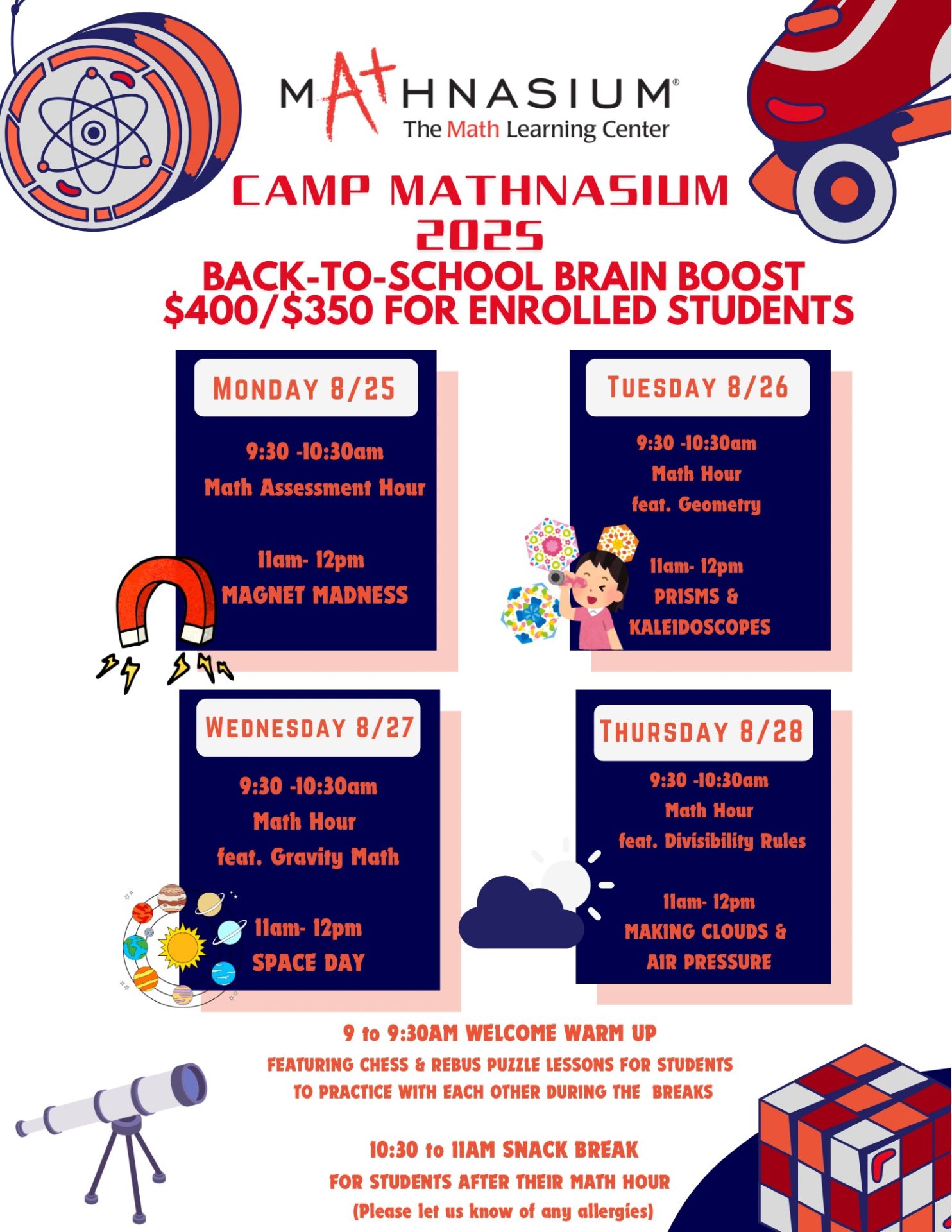 Camp Mathnasium: Back-to-School Brain Boost