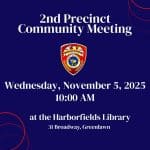 Suffolk County Police Department 2nd Precinct Monthly Community Meeting - November 2025