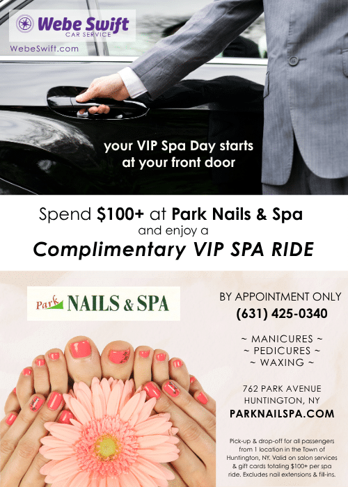 Park Nails and Spa Webe Swift Car Service VIP Spa Ride special