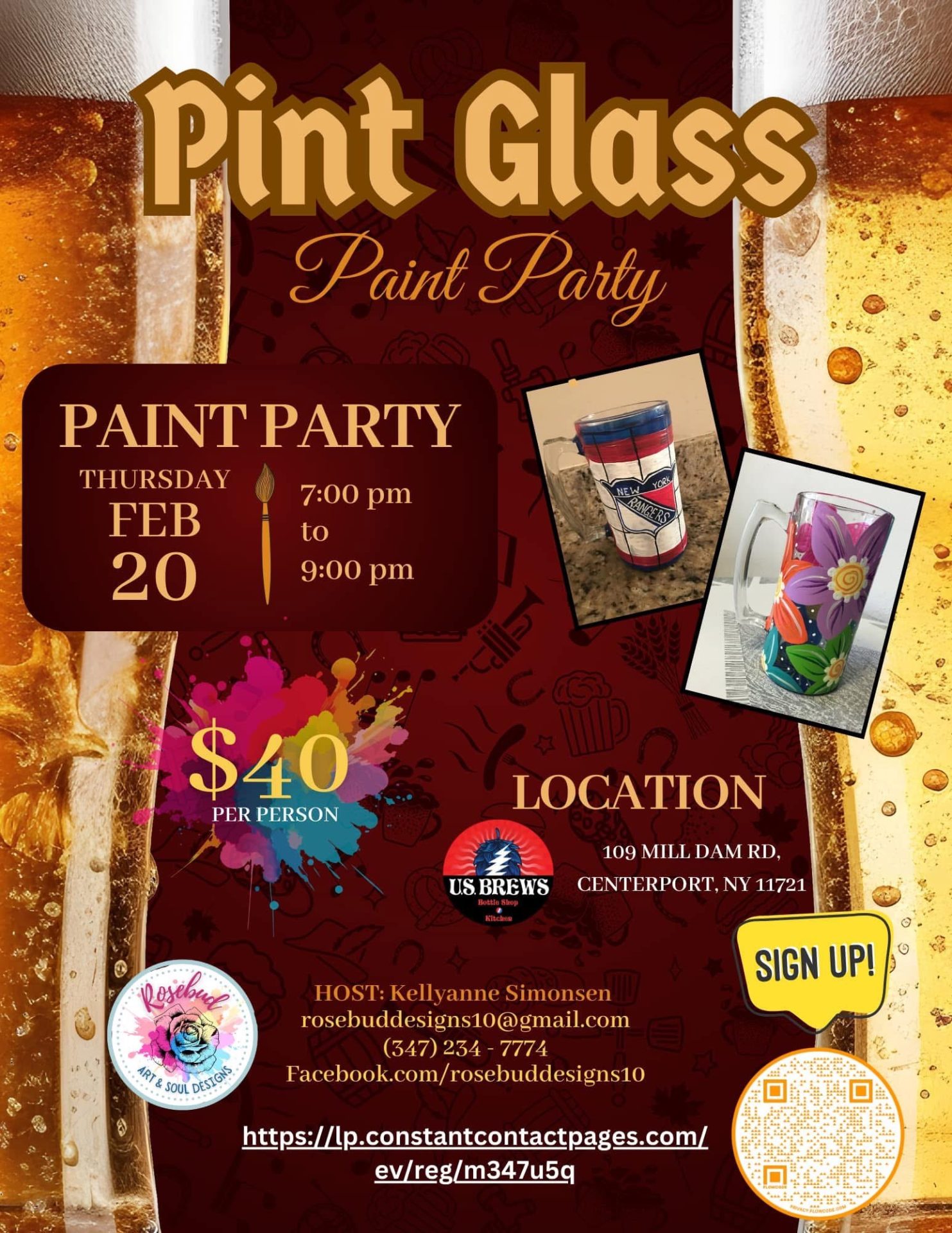 Pint Glass Paint Party