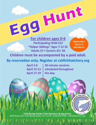 Egg Hunt at the Cold Spring Harbor Fish Hatchery and Aquarium