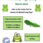 World Frog Day at Cold Spring Harbor Fish Hatchery