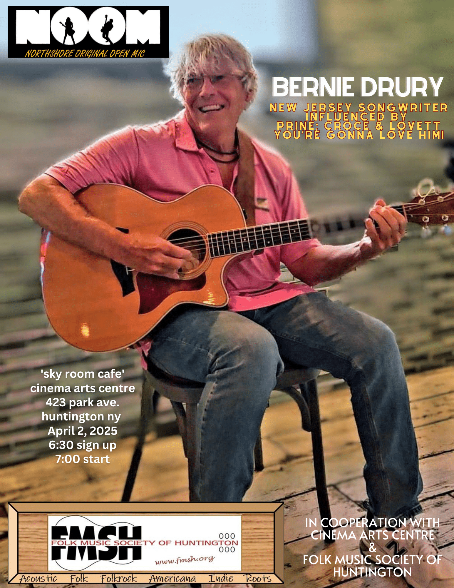 Bernie Drury at NOOM at the Cinema Art Centre - FREE