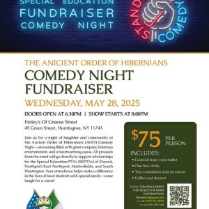 Ancient Order of Hibernians (AOH) Comedy Night Fundraiser