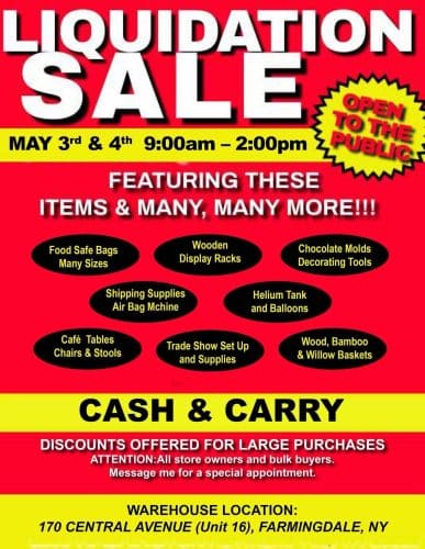 Liquidation Sale - Open to the Public 1