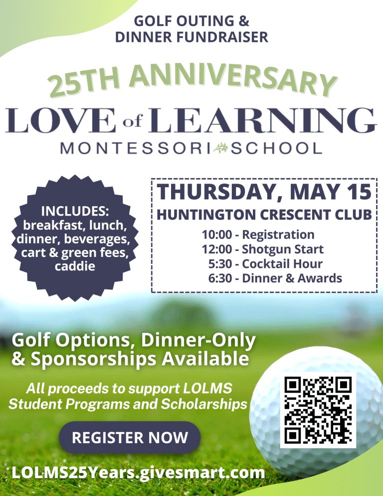 Love of Learning Montessori School's 25th Anniversary Celebration: Golf Outing and Dinner Fundraiser