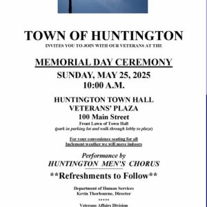 Town of Huntington Memorial Day Ceremony - FREE