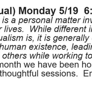 Spirituality Group: Virtual - FREE 