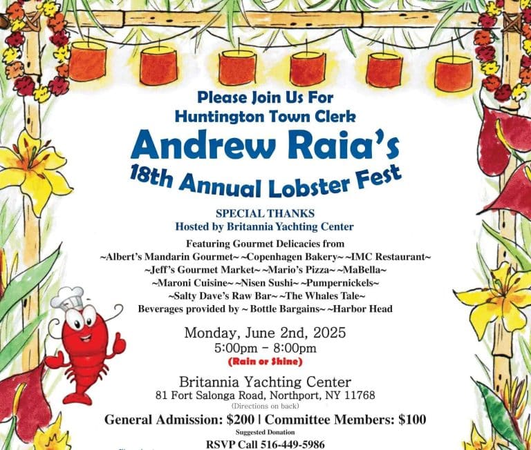 Huntington Town Clerk Andrew Raia's Annual Lobster Fest Fundraiser