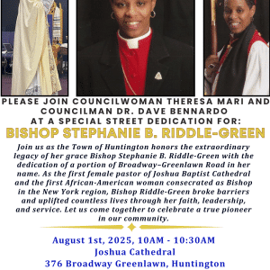 Street Dedication - Bishop Stephanie B. Riddle-Green - FREE