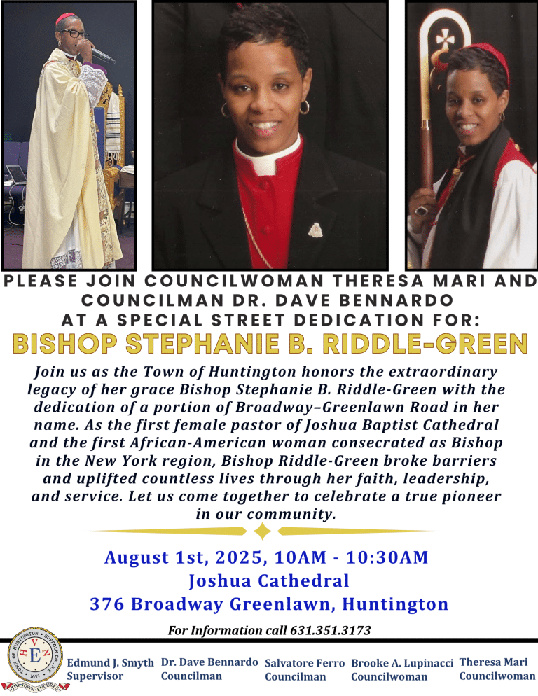 Street Dedication - Bishop Stephanie B. Riddle-Green - FREE