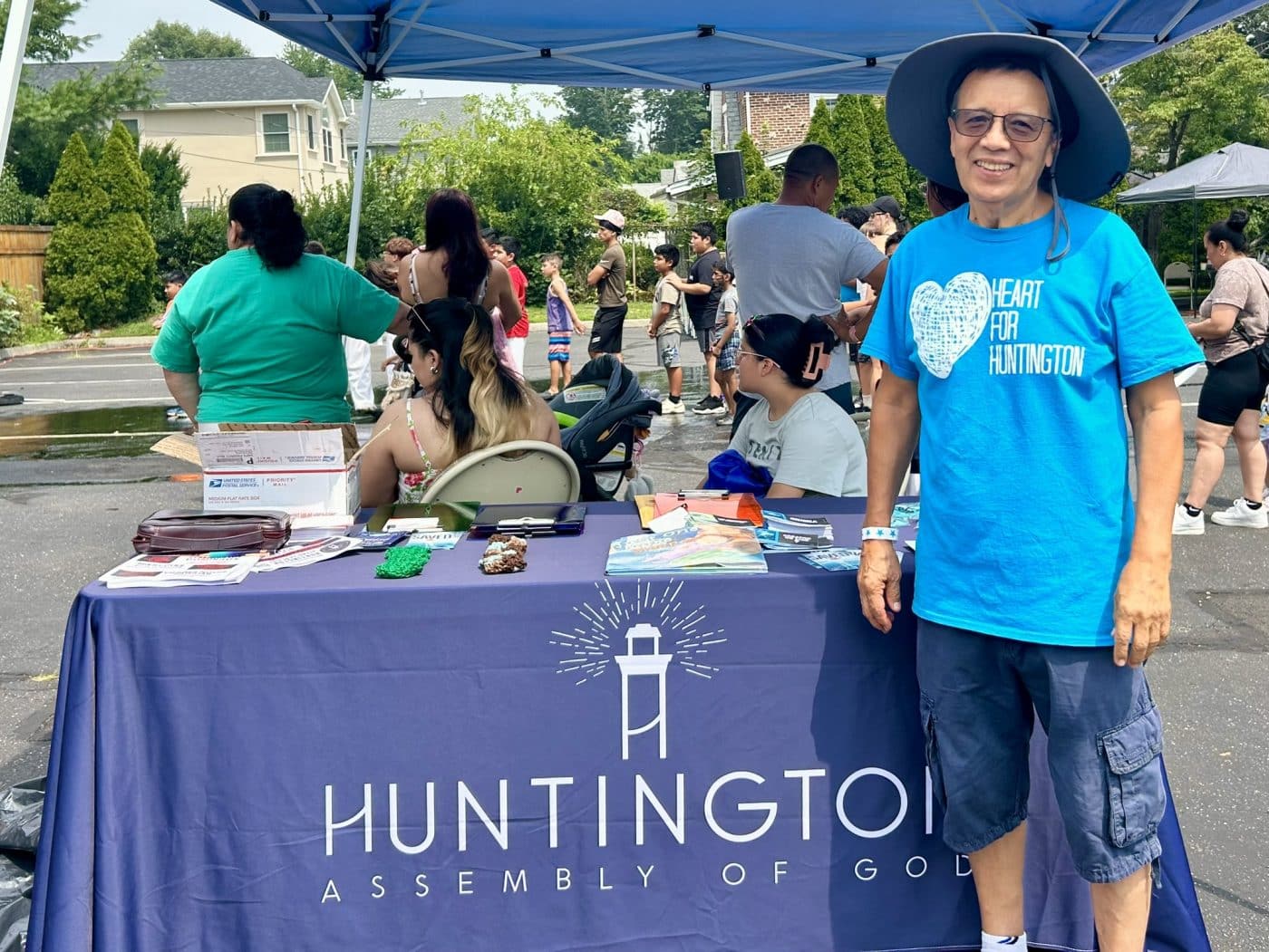 Huntington Assembly table at their event Heart For Huntington Community Festival.