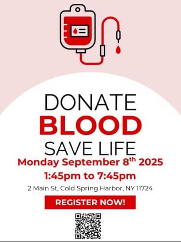 Cold Spring Harbor Fire Department Blood Drive - FREE