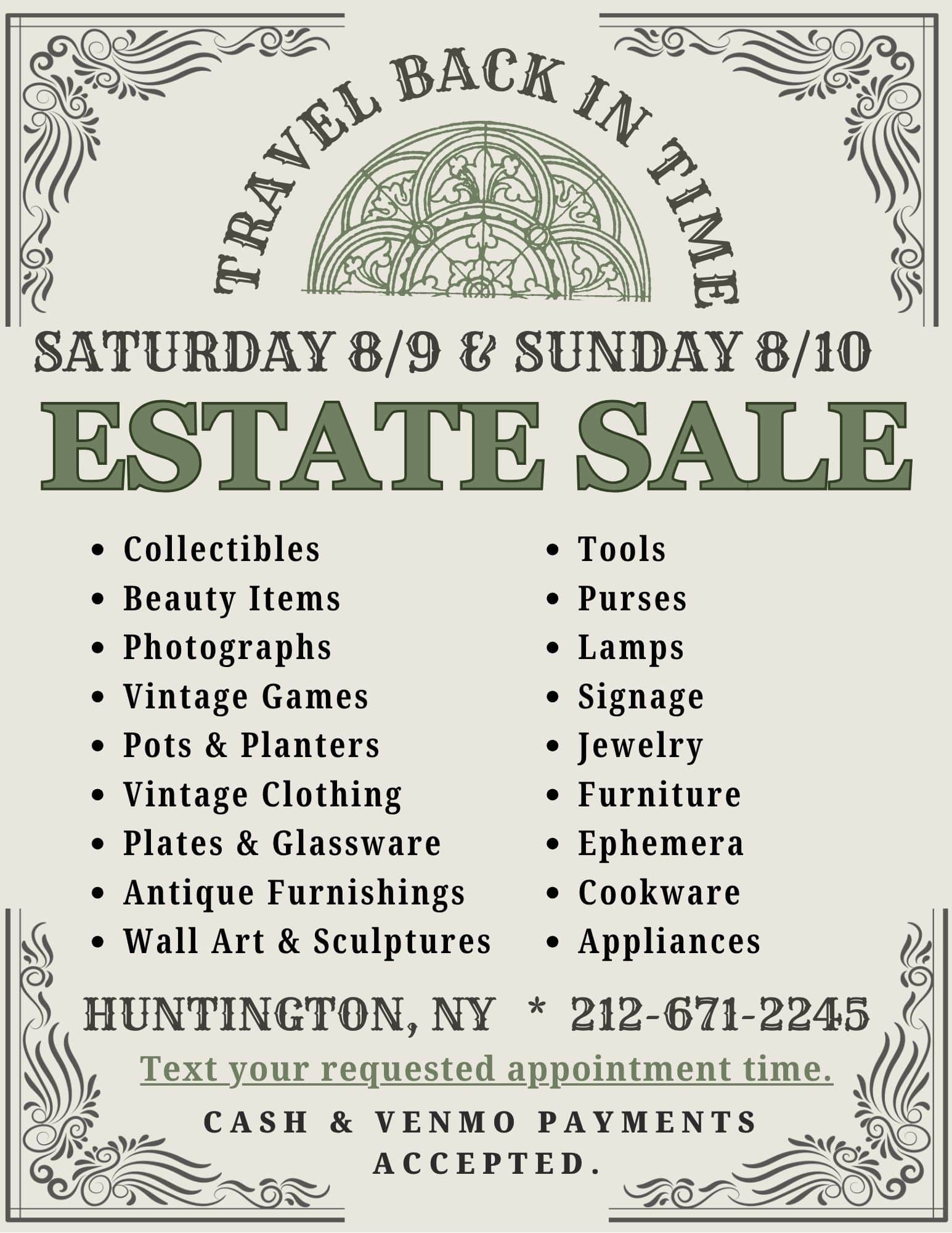 ESTATE SALE