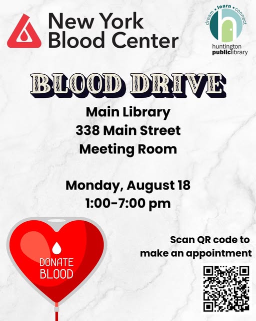 Blood Drive - Huntington Public Library