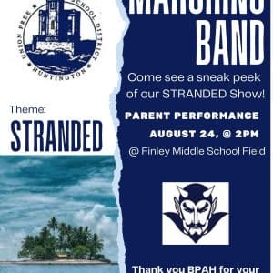 Huntington Marching Band Preview of "Stranded" - 2025 Field Show - FREE