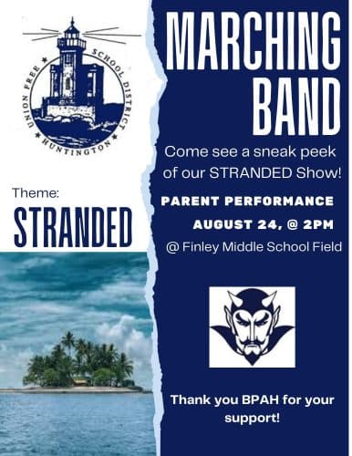 Huntington Marching Band Preview of "Stranded" - 2025 Field Show - FREE