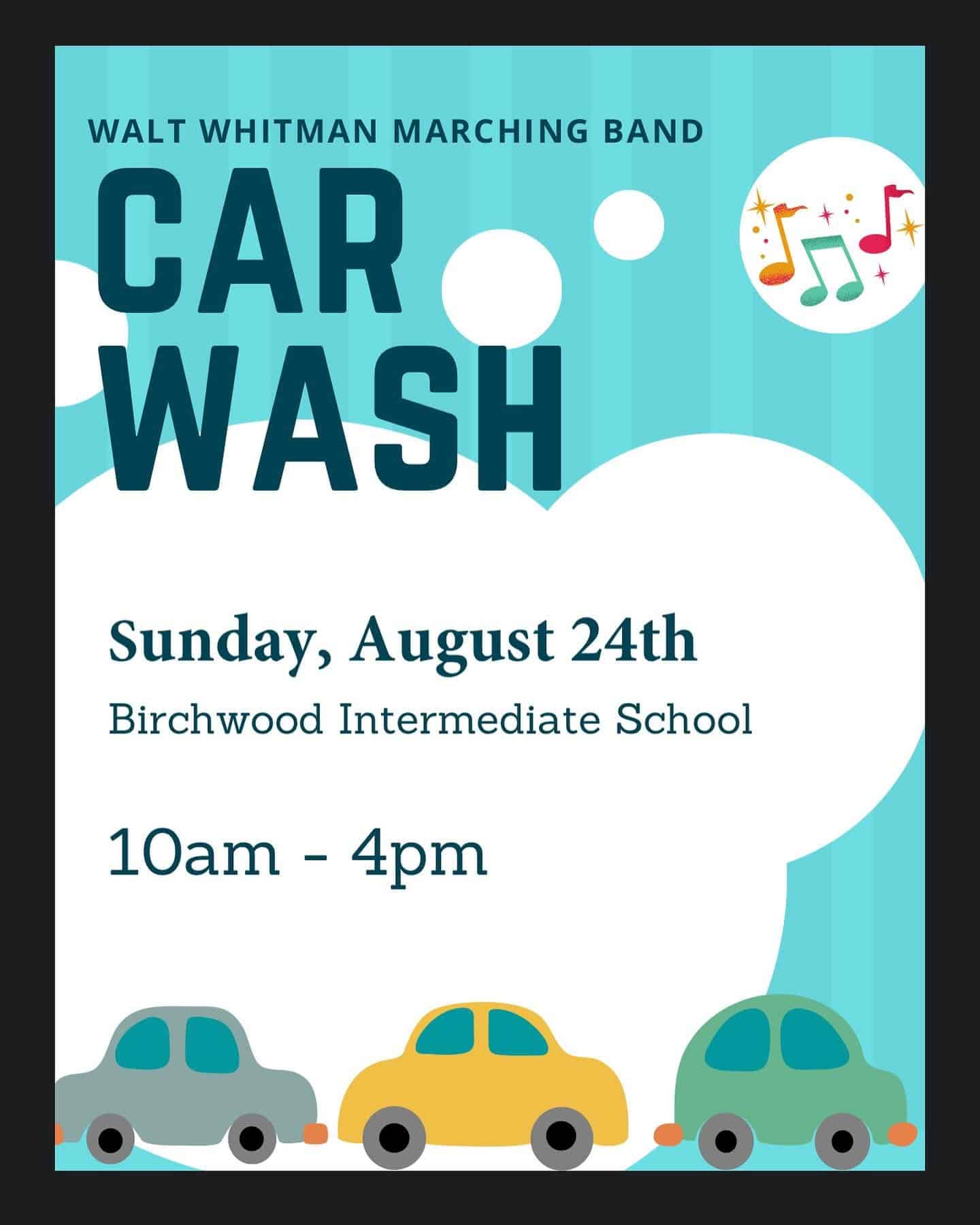 Car Wash For Walt Whitman HS Band
