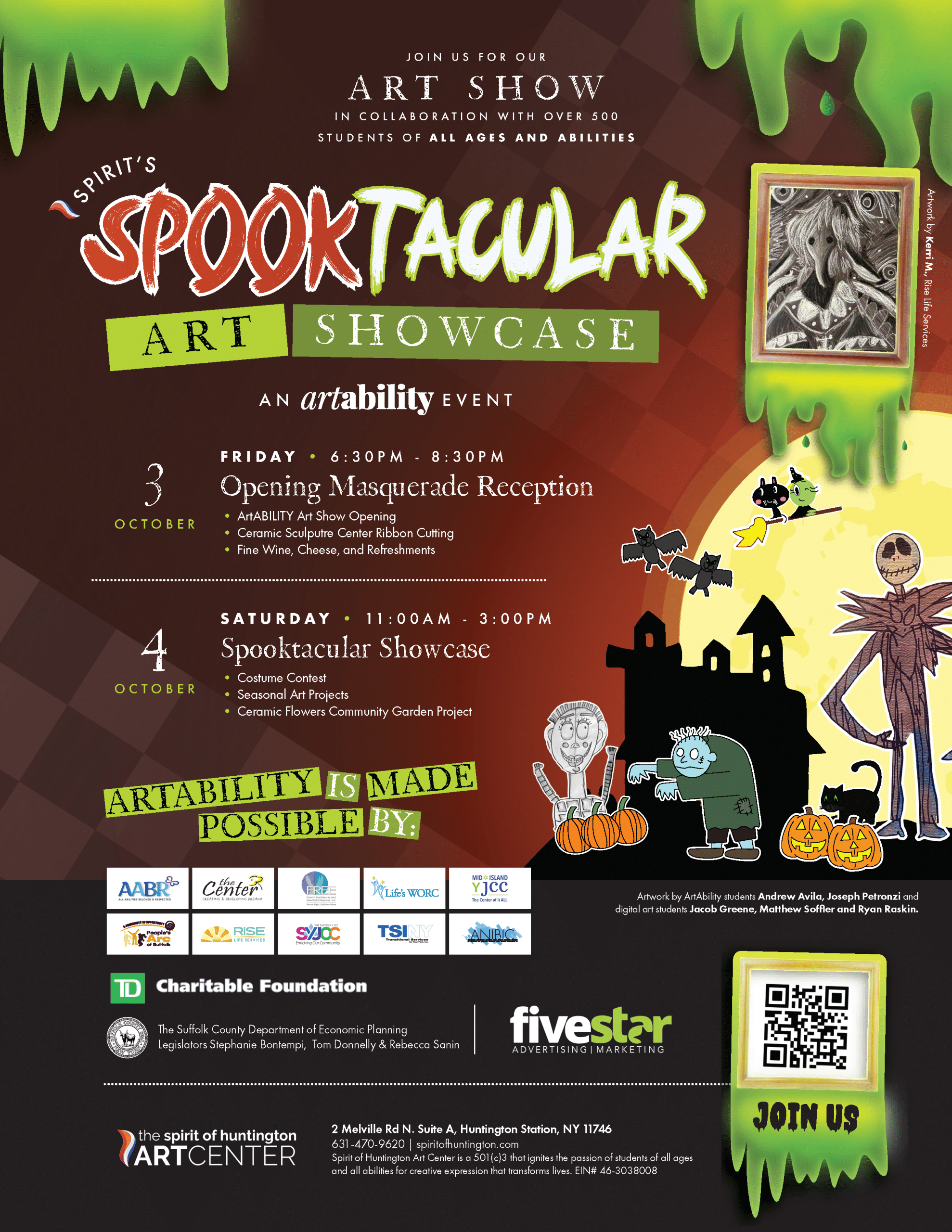 ArtABILITY Masquerade Opening Reception and Spooktacular Art Showcase - FREE