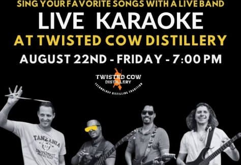 All That Live Karaoke at Twisted Cow Distillery - FREE