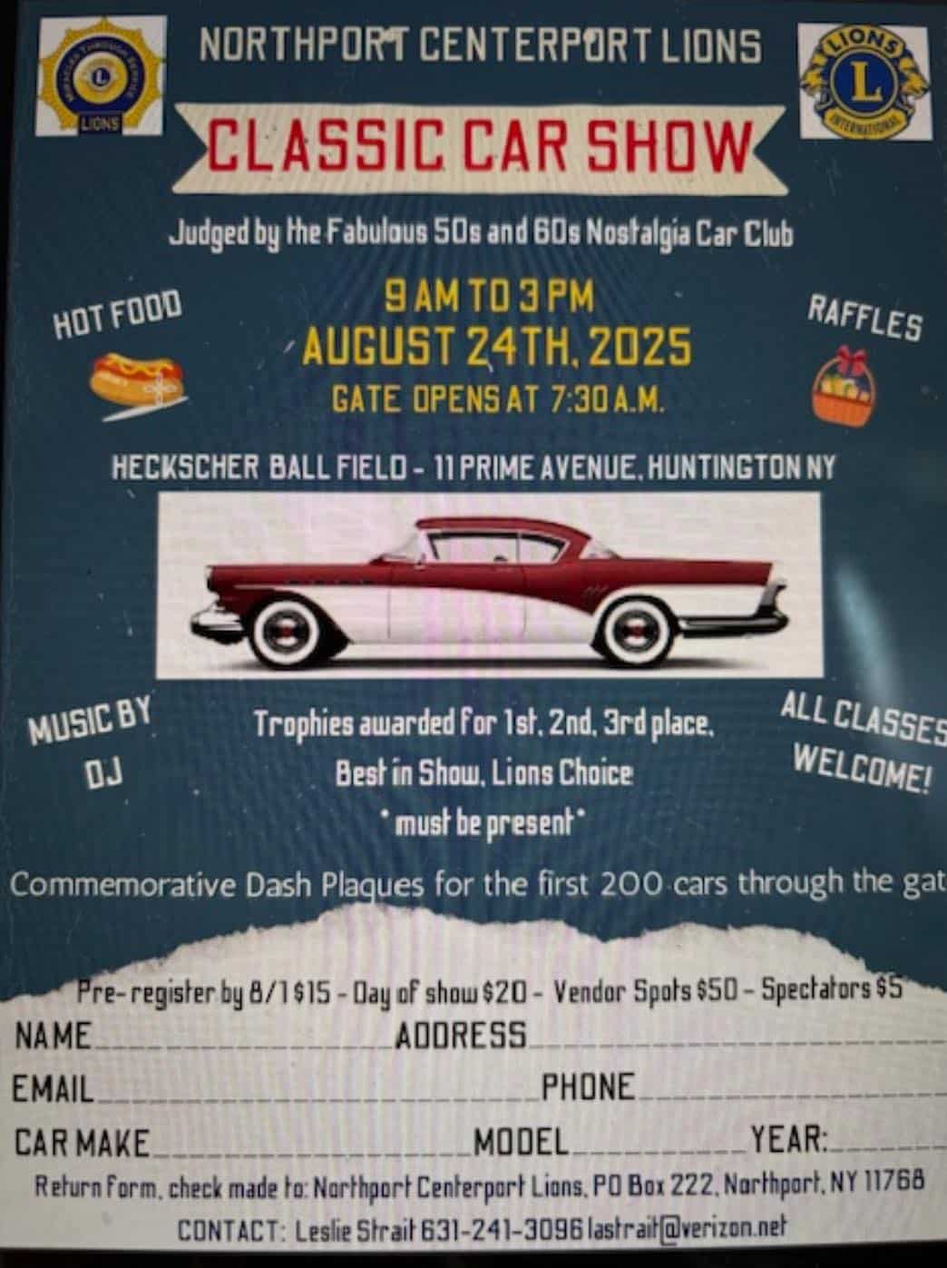 Northport-Centerport Lions Car Show