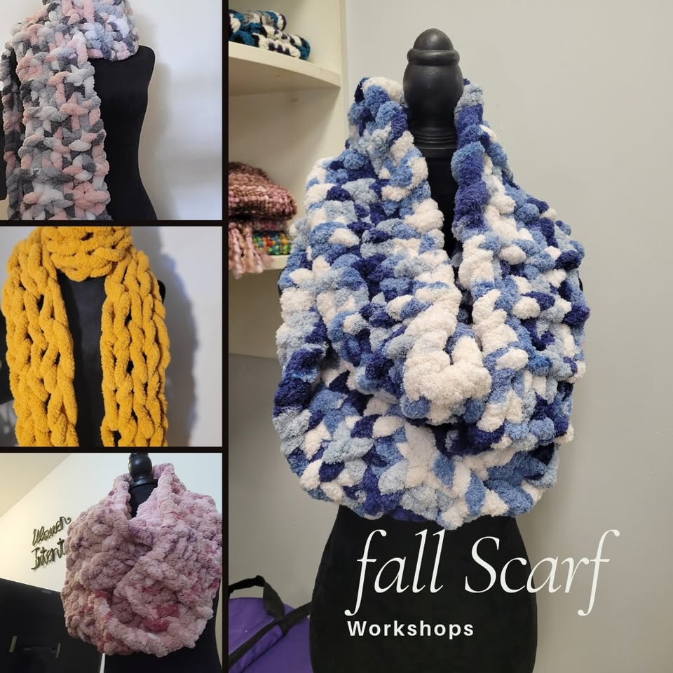 Create a Fall Scarf with Appetizers and Dessert