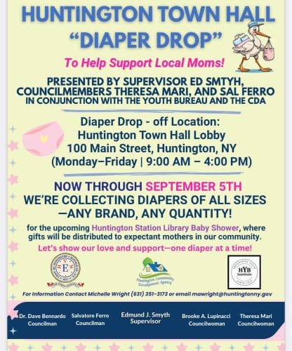 "Diaper Drop" Huntington Town Hall
