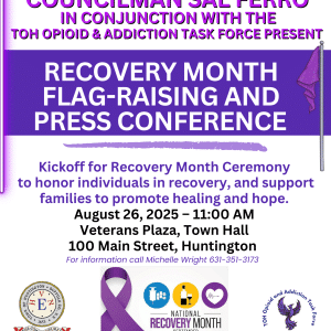 Recovery Month Purple Flag-Raising and Press Conference - FREE