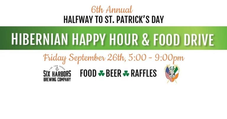 6th Annual Halfway to St. Patrick’s Day Happy Hour and Food Drive