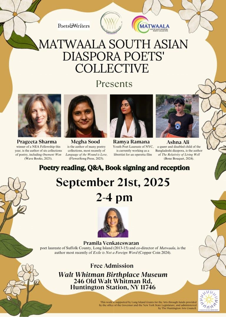 Mattwaala South Asian Diaspora Poet's Collective - FREE