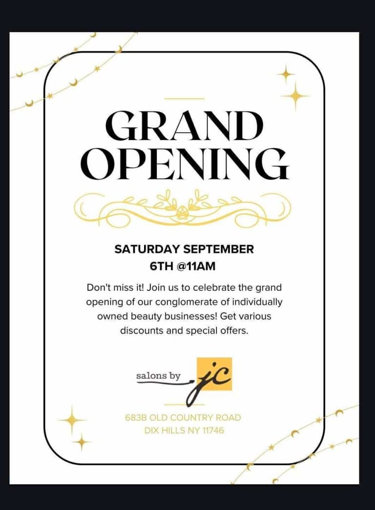 Grand Opening - Salons by JC - Dix Hills - FREE