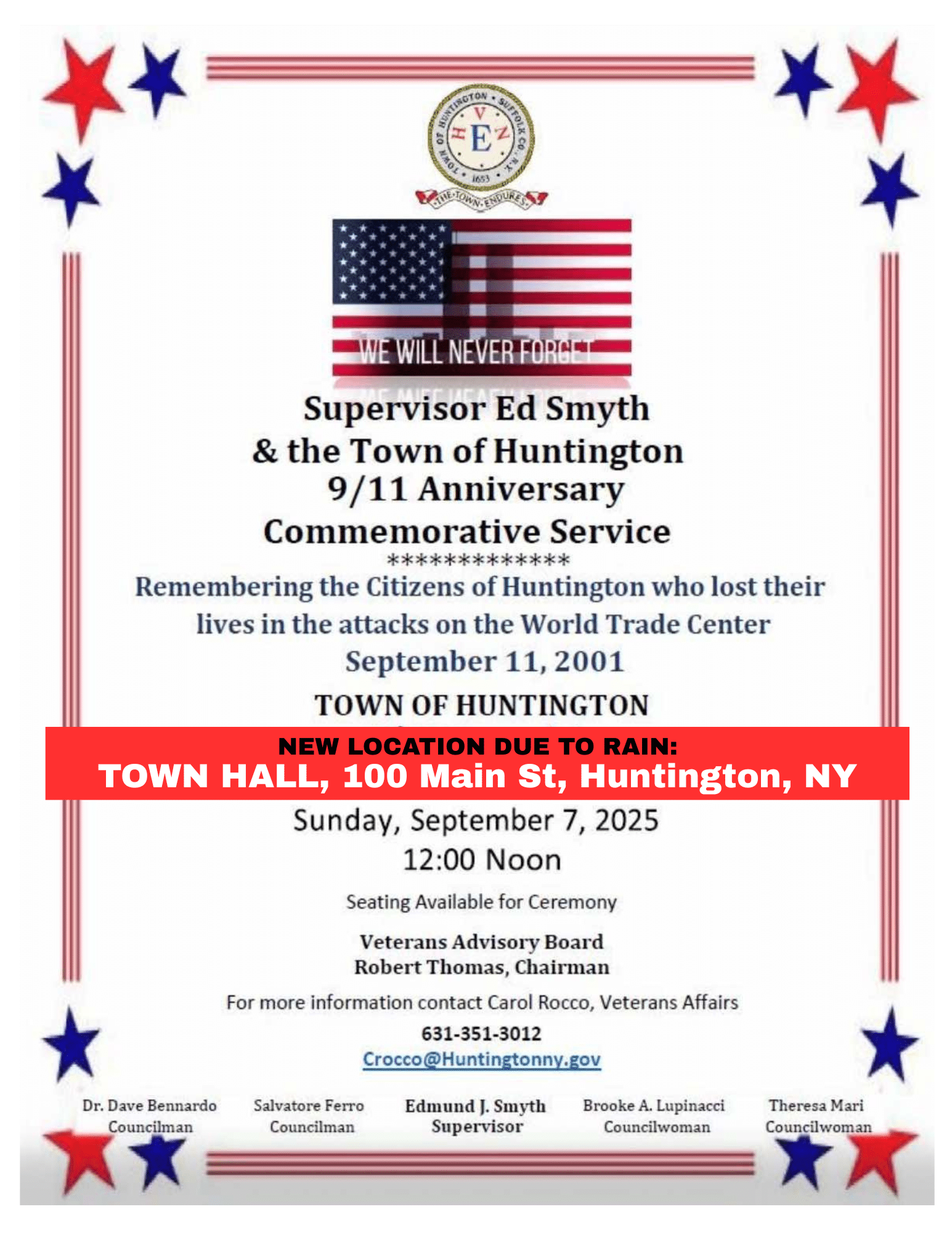 9/11 Anniversary Commemorative Service