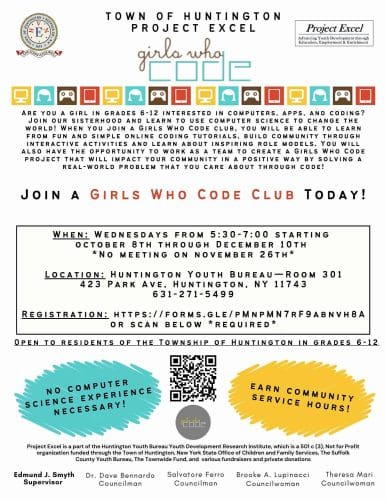 Girls Who Code with Project Excel (Grades 6-12) - FREE