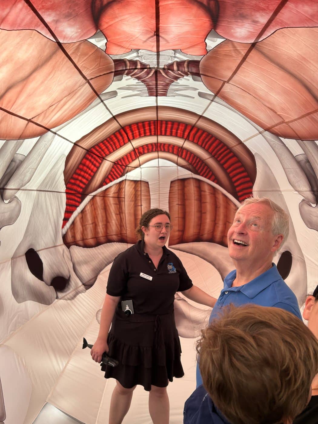 Inside The Great Whale! Museum Educator teaches about the Sperm Whale's Internal organs and skeleton - Great Whale Takeover.