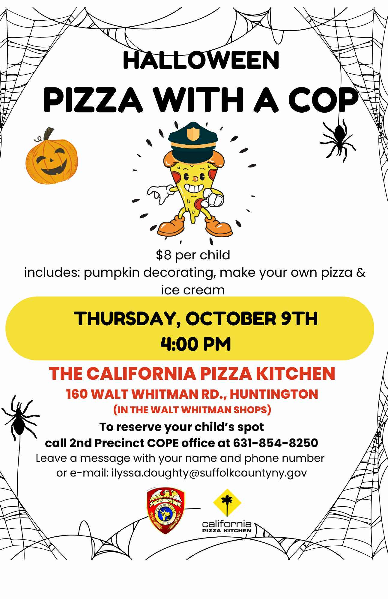 Halloween Pizza With a Cop