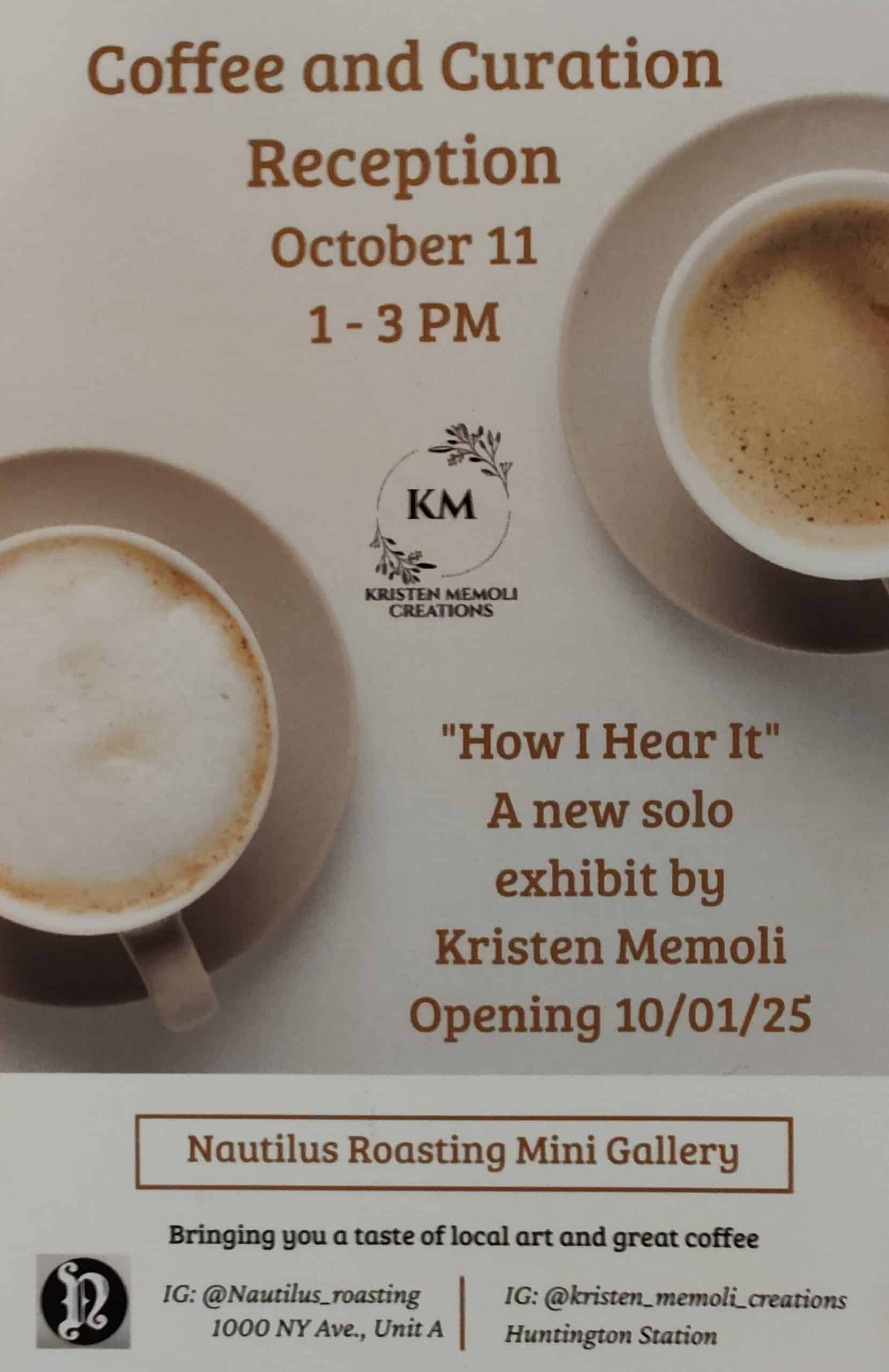 Coffee and Curation - Art Reception - FREE