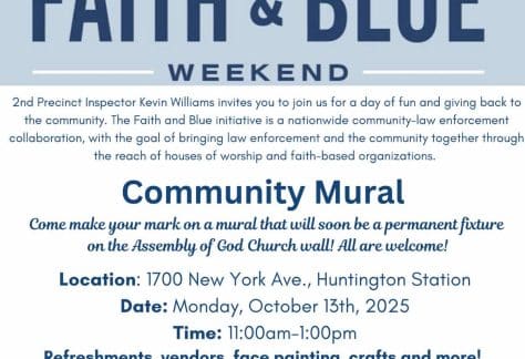 National Faith and Blue Community Mural - FREE