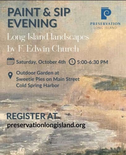 Paint and Sip with Preservation Long Island