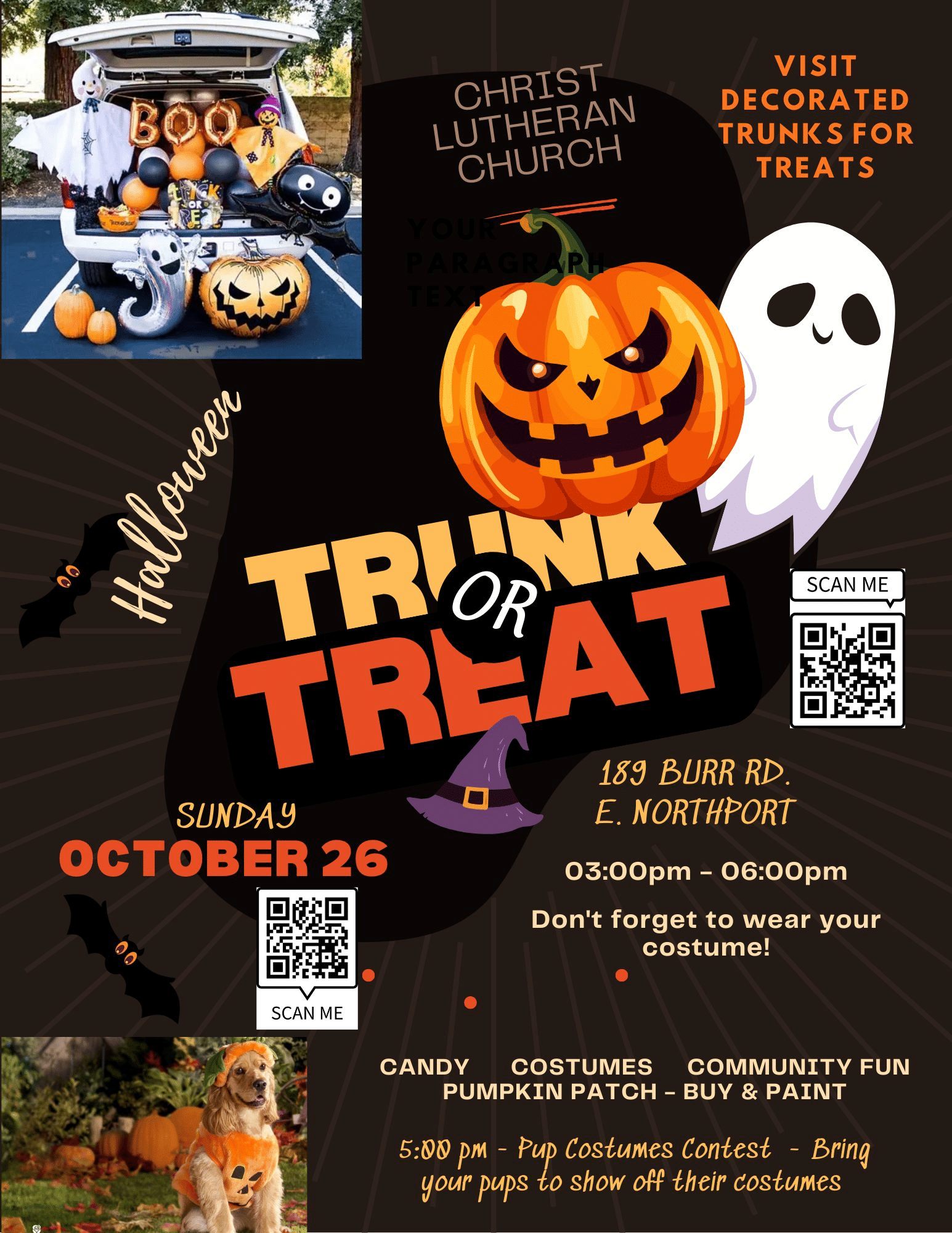 Trunk or Treat - Christ Lutheran Church - FREE