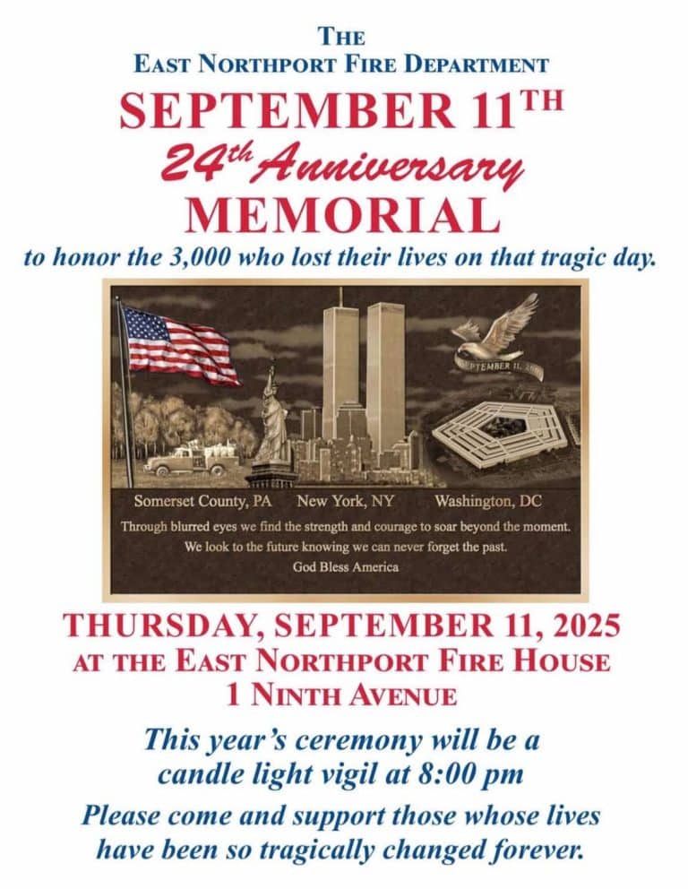 September 11 - 24th Anniversary Memorial - East Northport Fire Department