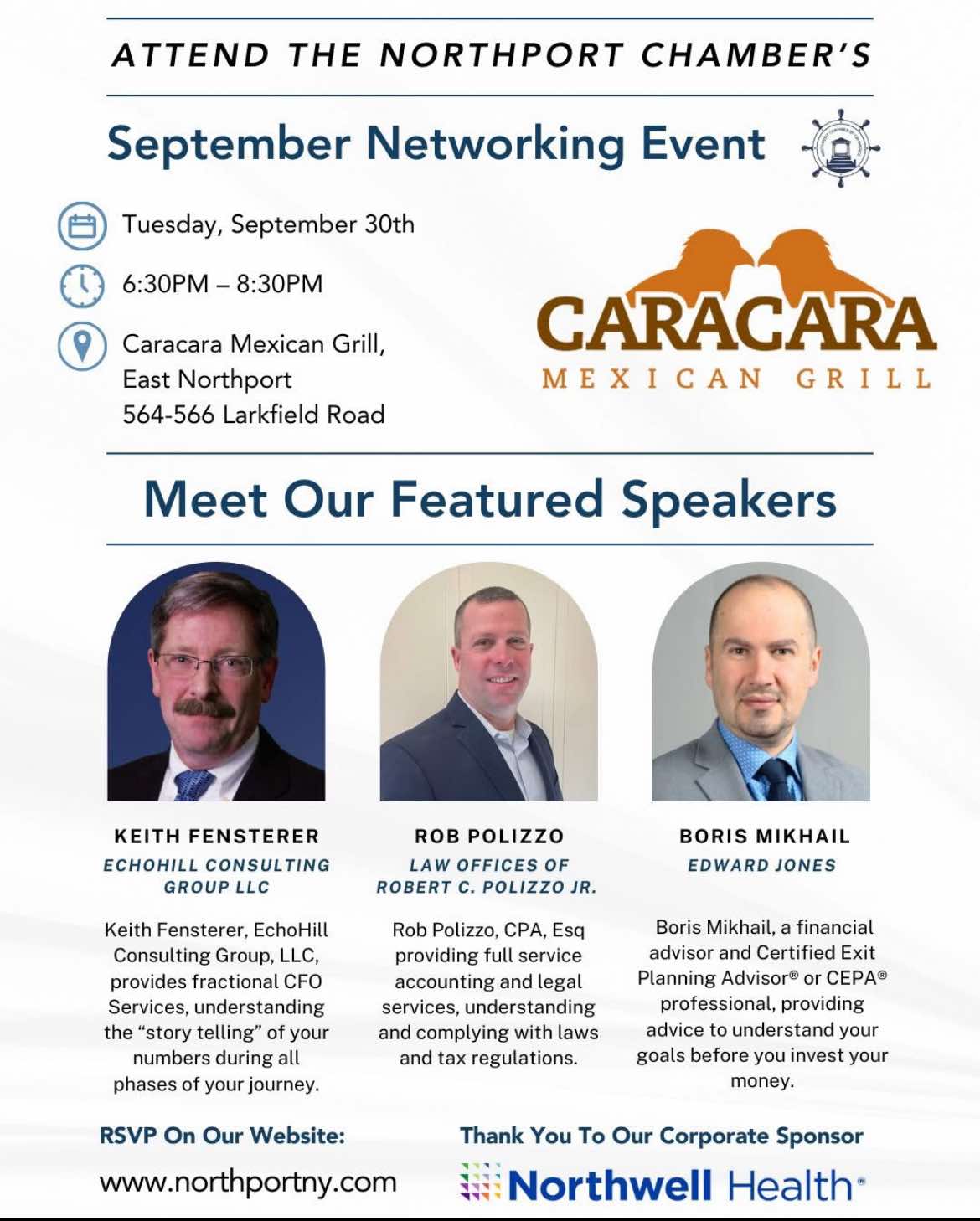 Northport Chamber September Networking Event - FREE