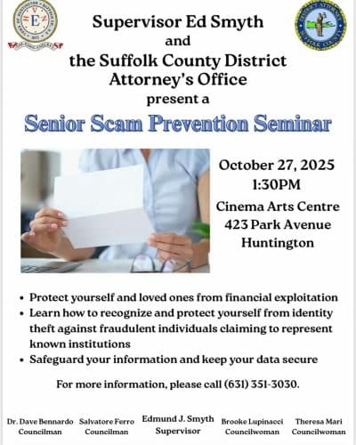 Senior Scam Prevention Seminar - FREE