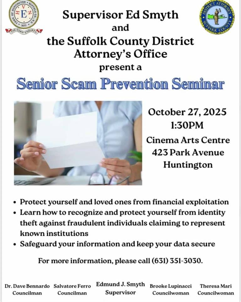 Senior Scam Prevention Seminar - FREE