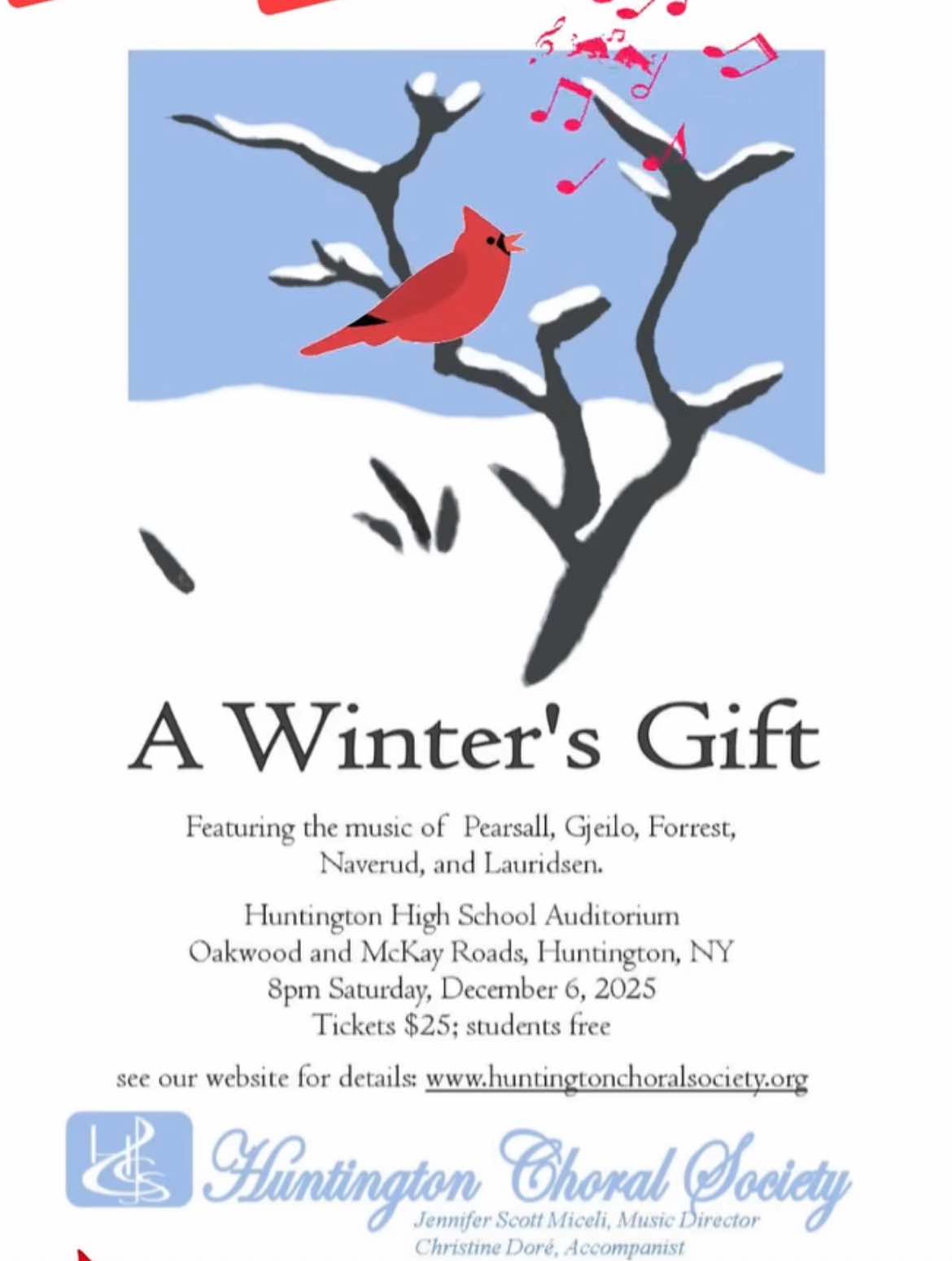 A Winter's Gift - Huntington Choral Society Concert