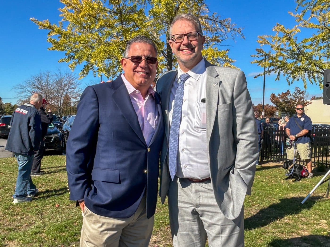 Town Councilman Sal Ferro and New York State Assemblyman Keith Brown - Burr Cemetery Restoration Ceremony