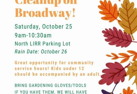 A Fall Cleanup on Broadway - Volunteer
